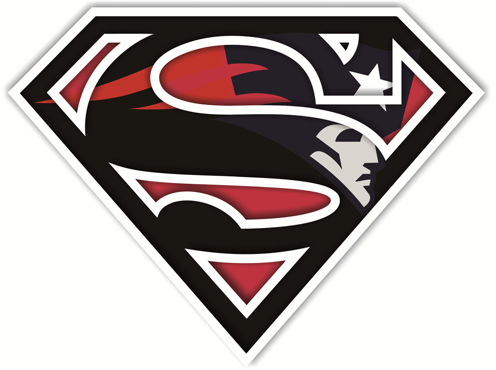 New England Patriots superman logos fabric transfer